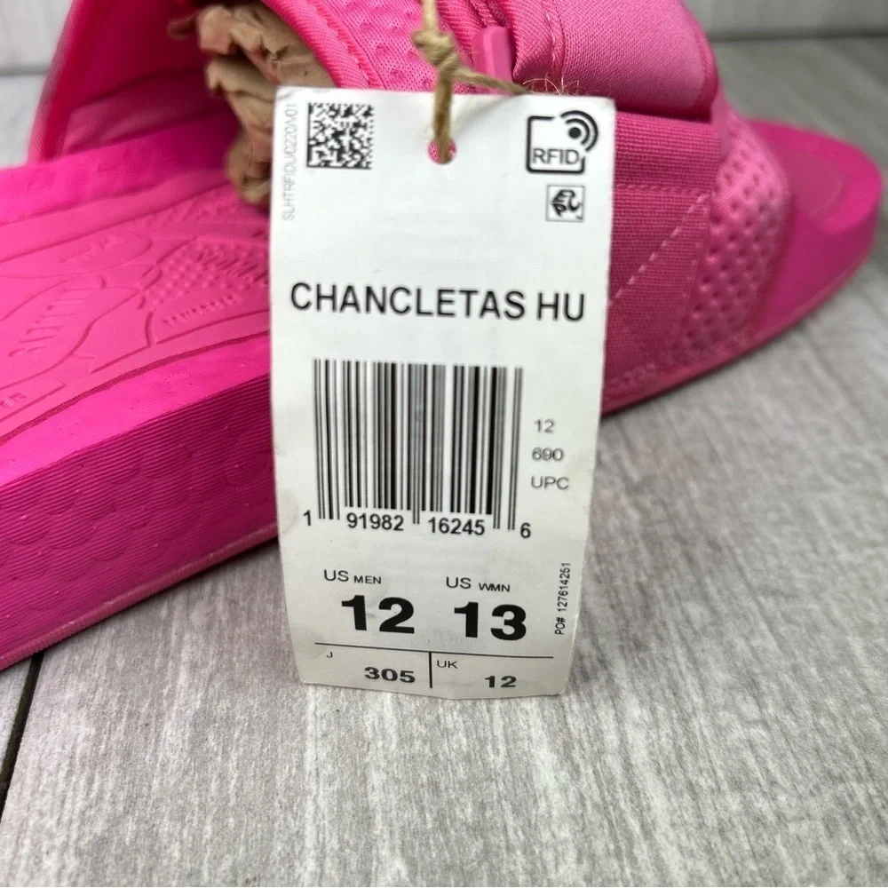 Adidas Pharrell Williams Chancletas HU Pink Sandals Shoe FV7289 Men’s Size 12